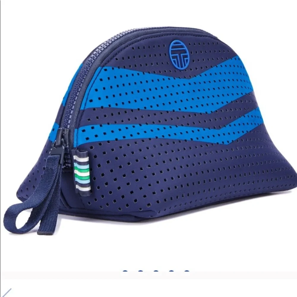 🆕 Tory Burch Tory Sport Chevron Cosmetic Case